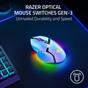 Razer Basilisk V3 Pro 35K Fully Customizable Wireless/ Bluetooth Wired Ergonomic Gaming Mouse, Focus Pro 35K Optical Gen-2 Sensor, Up to 210 Hrs on Bluetooth/145 Hrs on Wireless– White