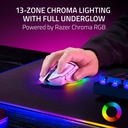 Razer Basilisk V3 Pro 35K Fully Customizable Wireless/ Bluetooth Wired Ergonomic Gaming Mouse, Focus Pro 35K Optical Gen-2 Sensor, Up to 210 Hrs on Bluetooth/145 Hrs on Wireless– White