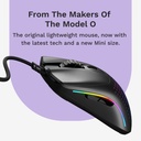 Glorious Model O2 Mini Ultralight Ambidextrous RGB Wired Gaming Mouse 49g 26,000 DPI - Black