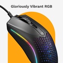 Glorious Model O2 Mini Ultralight Ambidextrous RGB Wired Gaming Mouse 49g 26,000 DPI - Black