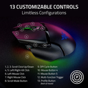 Razer Basilisk V3 Pro 35K Fully Customizable Wireless/ Bluetooth Wired Ergonomic Gaming Mouse, Focus Pro 35K Optical Gen-2 Sensor, Up to 210 Hrs on Bluetooth/145 Hrs on Wireless– Black