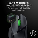 Razer Basilisk V3 X HyperSpeed Wireless/Bluetooth Gaming Mouse Mechanical Switches Gen-2-5G Advanced 18K Optical Sensor, Chroma RGB, 9 Programmable Controls, 535 Hr Battery - Black
