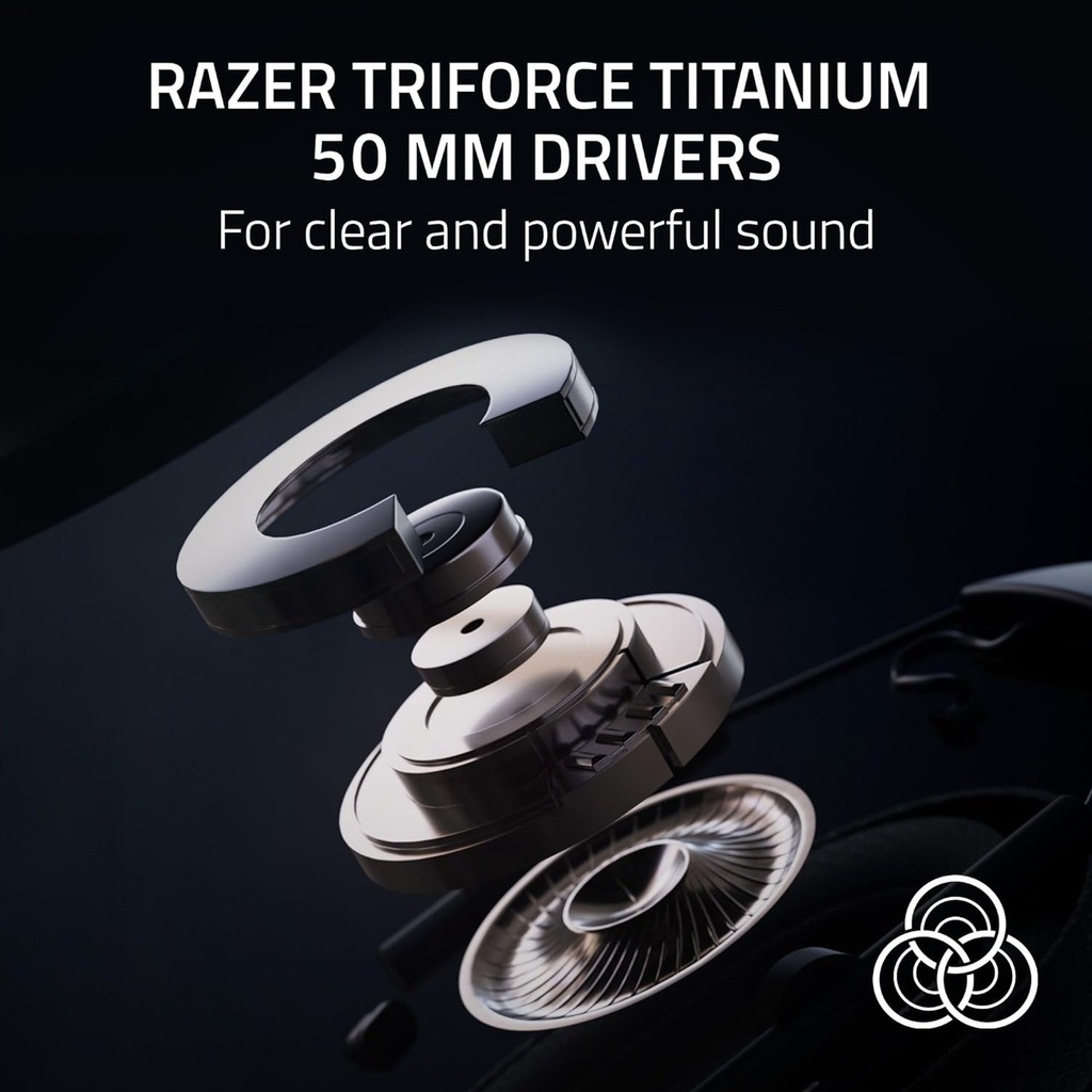 Razer BlackShark V2 HyperSpeed Wireless/Bluetooth/Wired Gaming Headset,THX Spatial Audio,Hyperclear Passive Noise Cancellation Mic,Upto 70 Hrs Battery,For PC, Mac, PS5/PS4 & Mobile Devices