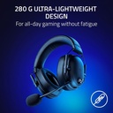 Razer BlackShark V2 HyperSpeed Wireless/Bluetooth/Wired Gaming Headset,THX Spatial Audio,Hyperclear Passive Noise Cancellation Mic,Upto 70 Hrs Battery,For PC, Mac, PS5/PS4 & Mobile Devices