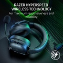 Razer BlackShark V2 HyperSpeed Wireless/Bluetooth/Wired Gaming Headset,THX Spatial Audio,Hyperclear Passive Noise Cancellation Mic,Upto 70 Hrs Battery,For PC, Mac, PS5/PS4 & Mobile Devices