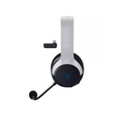 Razer Kaira HyperSpeed Wireless Gaming Headset for PlayStation: 50mm Drivers, HyperClear Cardioid Mic, Memory Foam Cushions, Bluetooth, 30 Hr Battery for PS5, PS4, PC, Mobile - White & Black