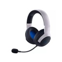 Razer Kaira HyperSpeed Wireless Gaming Headset for PlayStation: 50mm Drivers, HyperClear Cardioid Mic, Memory Foam Cushions, Bluetooth, 30 Hr Battery for PS5, PS4, PC, Mobile - White & Black