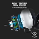Razer BlackShark V2 X Esports 7.1 Surround Sound Wired Gaming Headset - For PC,PS4, Xbox One,Switch & Mobile Devices – White Edition