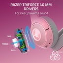 Razer Kraken Kitty V2 BT Quartz Edition Wireless/Bluetooth Gaming Headset RGB With Kitty Ears - Pink