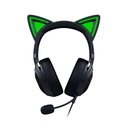 Razer Kraken Kitty V2 USB Wired RGB Gaming Headset: Chroma Kitty Ears, Stream Reactive Lighting, HyperClear Cardioid Mic, 7.1 Surround Sound For PC, PS4, PS5 - Black