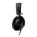 HyperX Cloud III – Wired Gaming Headset, PC, PS5, Xbox Series X|S, Angled 53mm Drivers, DTS,USB-C, USB-A, 3.5mm – Black (727A8AA)
