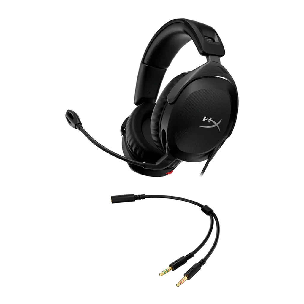 HyperX Cloud Stinger 2 Wired Gaming Headset With Noise-Cancelling Mic Immersive DTS Headphone: X Spatial Audio For PC - Black