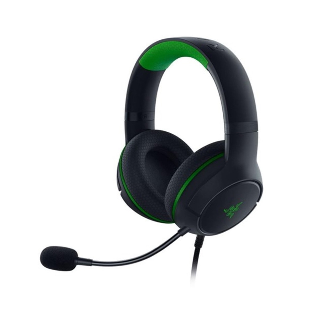 Razer Kaira X Wired Headset for Xbox Series X|S, Xbox One, PC, Mac & Mobile Devices: Triforce 50mm Drivers, HyperClear Cardioid Mic, Flowknit Memory Foam Ear Cushions, On Headset Controls - Black