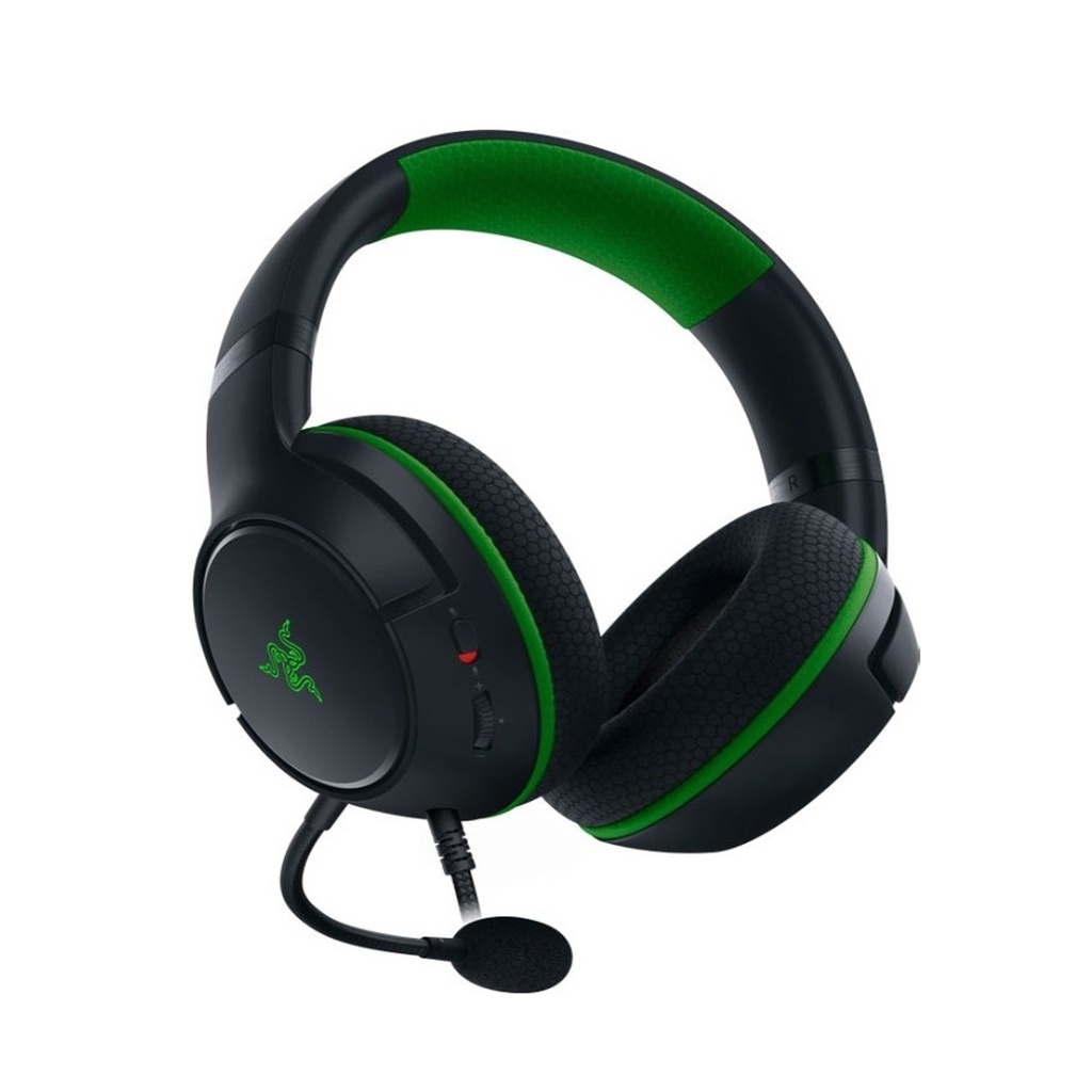 Razer Kaira X Wired Headset for Xbox Series X|S, Xbox One, PC, Mac & Mobile Devices: Triforce 50mm Drivers, HyperClear Cardioid Mic, Flowknit Memory Foam Ear Cushions, On Headset Controls - Black