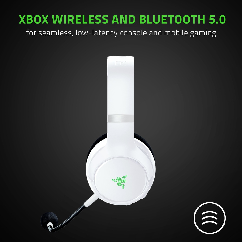 Razer Kaira Pro for Xbox Gaming Headset, Wireless / Bluetooth Connectivity, Titanium Drivers & Detachable Supercardioid Mic, for Xbox Series X|S and mobile Gaming - White | RZ04-03470300-R3M1