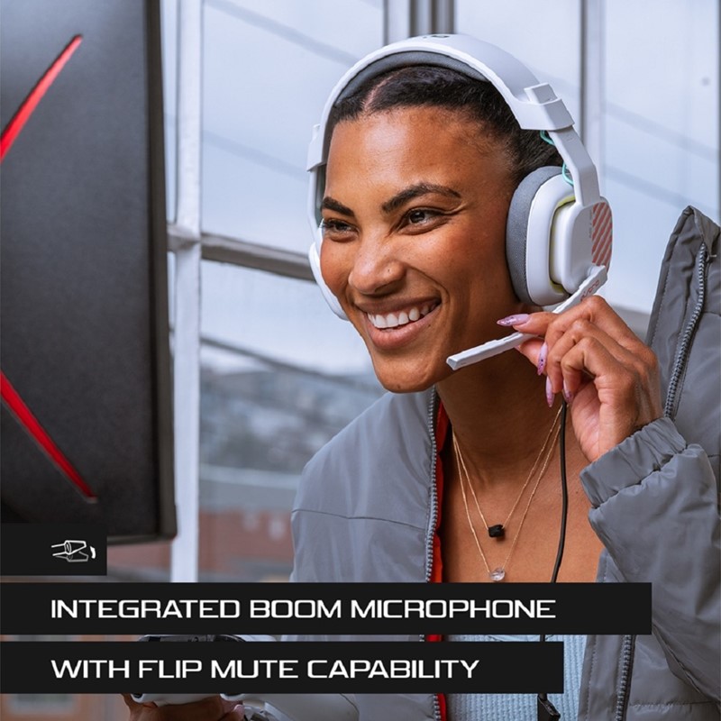 Astro A10 PlayStation Challenger Wired Gaming Headset For PC,Xbox,PS5,Switch & Mobile Devices - White