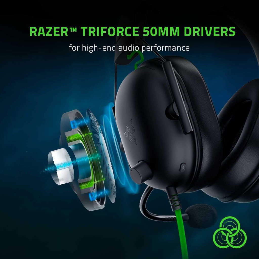Razer BlackShark V2 X Esports 7.1 Surround Sound Wired Gaming Headset - For PC,PS4, Xbox One,Switch & Mobile Devices – Black Edition