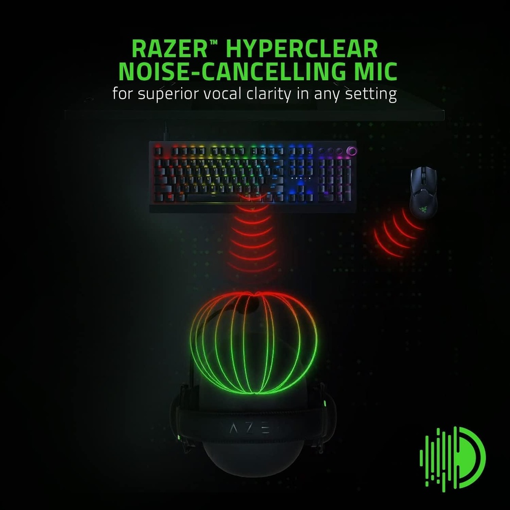 Razer BlackShark V2 X Esports 7.1 Surround Sound Wired Gaming Headset - For PC,PS4, Xbox One,Switch & Mobile Devices – Black Edition