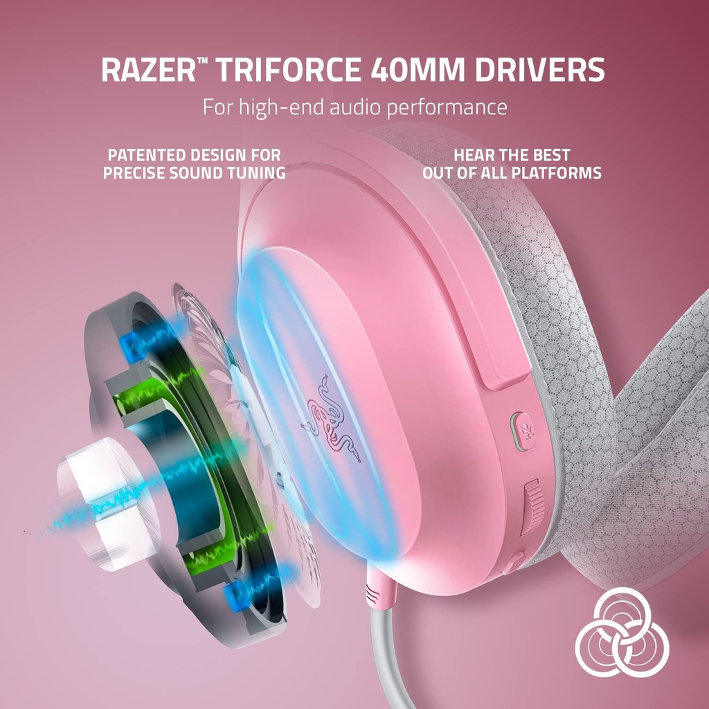 Razer Barracuda X Wireless/Bluetooth/Wired 7.1 Surround Sound Gaming Headset, Detachable Hyperclear Cardioid Mic,Upto 50 Hrs Battery Life For PC,PlayStation,Switch & Mobile Devices - Quartz Edition