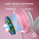 Razer Barracuda X Wireless/Bluetooth/Wired 7.1 Surround Sound Gaming Headset, Detachable Hyperclear Cardioid Mic,Upto 50 Hrs Battery Life For PC,PlayStation,Switch & Mobile Devices - Quartz Edition