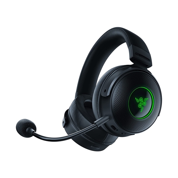 Razer Kraken V3 Pro Wireless/Wired (3.5mm) Gaming Headset Haptic Technology, HyperSense, Passive Noise Cancellation, For PC, PS4, PS5, Nintendo Switch, Mobile, Xbox - Black