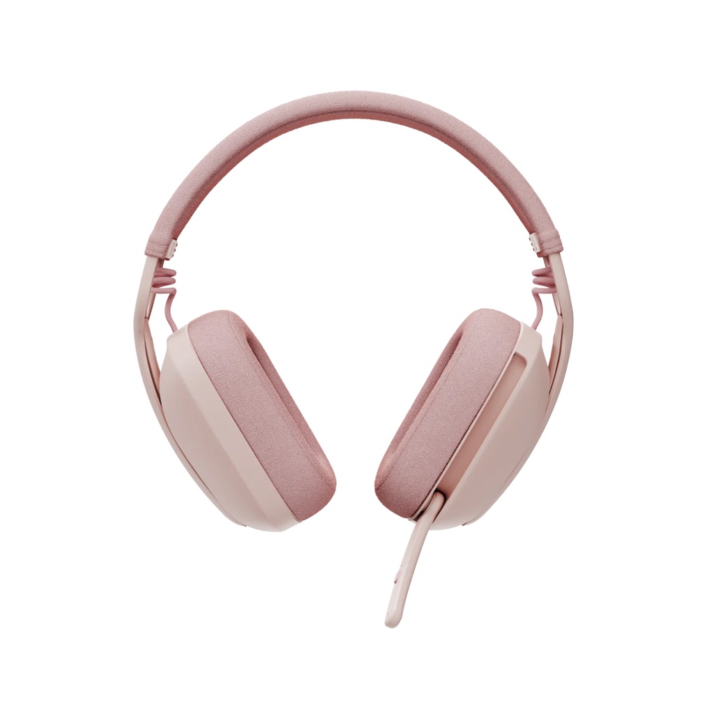 Logitech Zone Vibe 100 Wireless Bluetooth Headset With Noise-Cancelling Mic - Pink