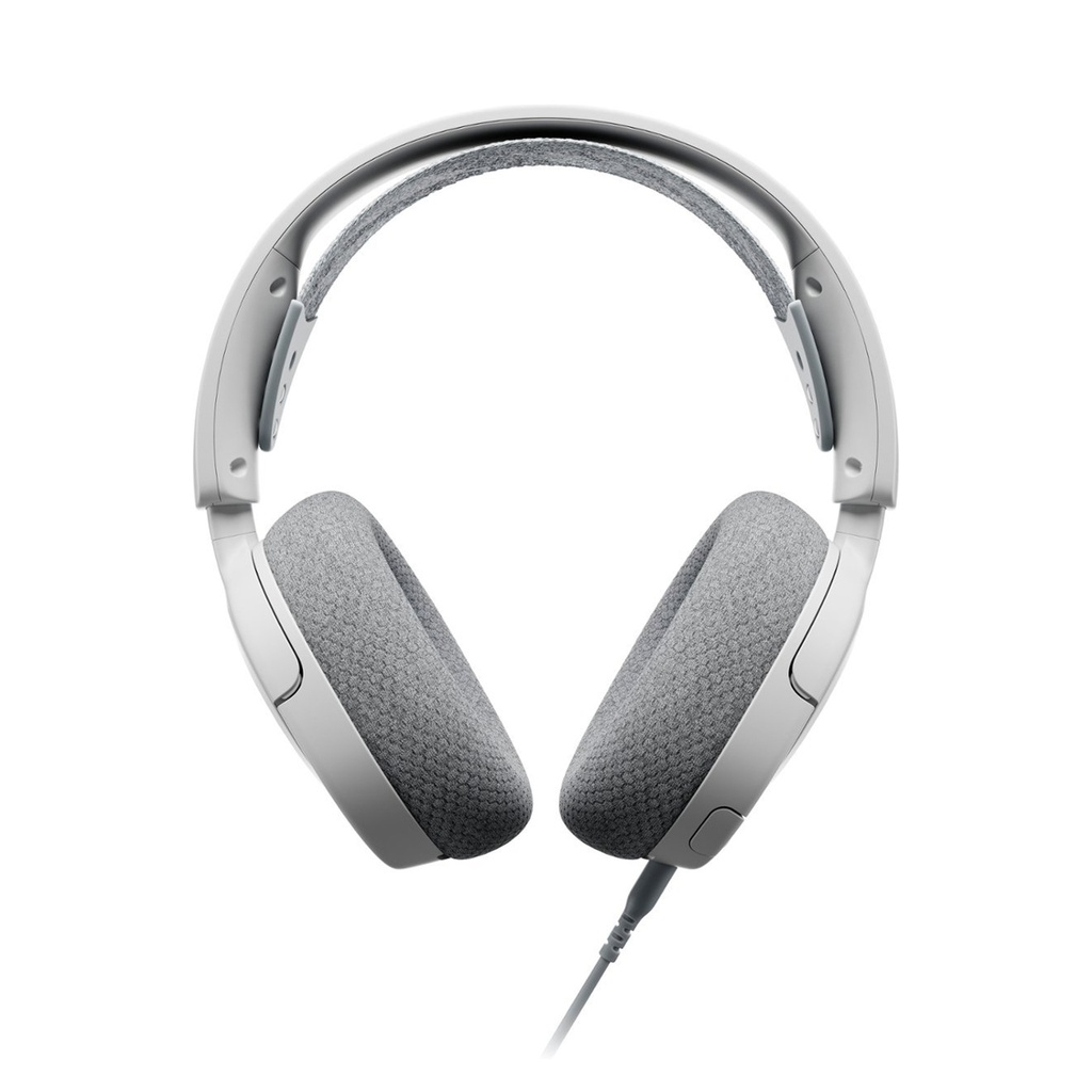 SteelSeries Arctis Nova 1P Multi-Platform Premium Wired (3.5mm) Nova Acoustic System Gaming Headset, Noise-Cancelation ClearCast Retractable Mic For PC,PS5/PS4, Xbox Switch & Mobile Devices - White