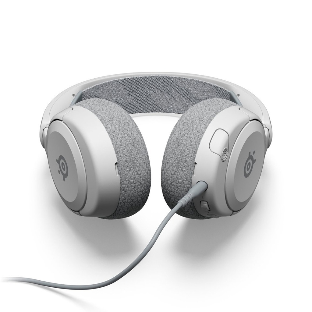 SteelSeries Arctis Nova 1P Multi-Platform Premium Wired (3.5mm) Nova Acoustic System Gaming Headset, Noise-Cancelation ClearCast Retractable Mic For PC,PS5/PS4, Xbox Switch & Mobile Devices - White
