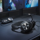 SteelSeries Arctis Nova Pro Multi-System High-Fidelity/Hi-Res Certified Wired Gaming Headset With GameDAC Gen 2, AI Noise Cancelling ClearCast Gen 2 Retractable Mic, TCO Certified, For PC, Playstation, Switch and Mobile Devices - Black