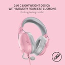 Razer BlackShark V2 X Esports 7.1 Surround Sound Wired Gaming Headset - For PC,PS4, Xbox One,Switch & Mobile Devices - Quartz Edition