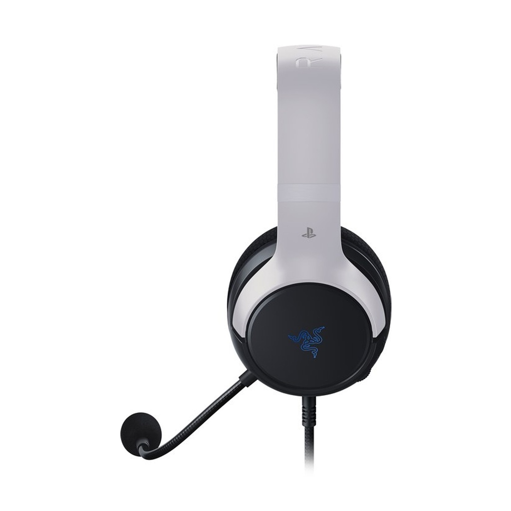 Razer Kaira X Wired Gaming Headset for PlayStation 5 / PS5, PS4, PC, Mac, Mobile: 50mm Drivers, HyperClear Cardioid Mic, Memory Foam Cushions, On-Headset Controls - White & Black
