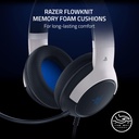 Razer Kaira X Wired Gaming Headset for PlayStation 5 / PS5, PS4, PC, Mac, Mobile: 50mm Drivers, HyperClear Cardioid Mic, Memory Foam Cushions, On-Headset Controls - White & Black