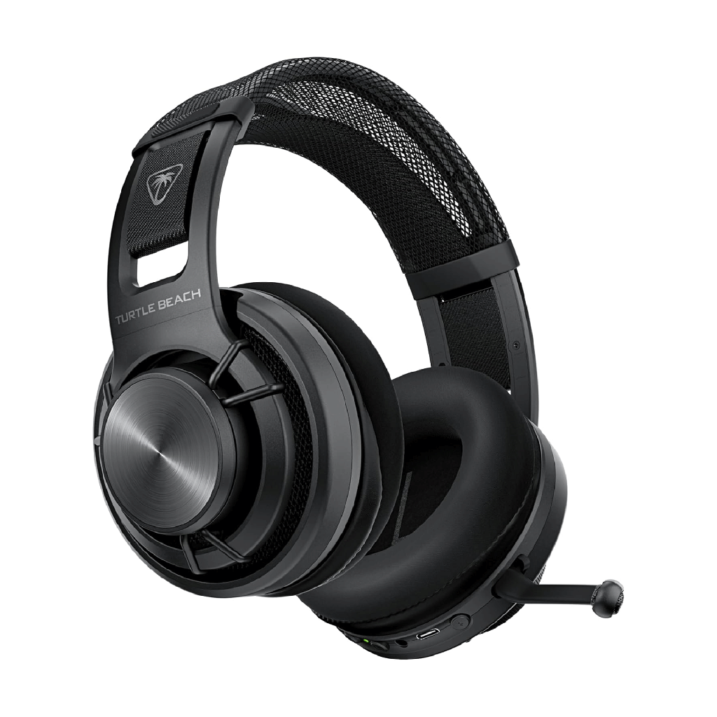 Turtle Beach Atlas Air Wireless Open Back PC Gaming Headset Memory Foam Cushions, 50-Hr Battery For PC,Playstation, Mobile -Black