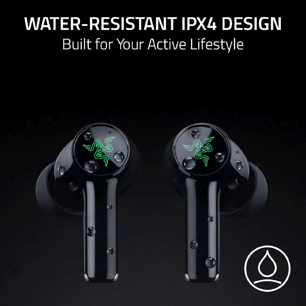 Razer Hammerhead V3 X HyperSpeed Wireless Multi-Platform ANC Gaming Earbuds - Black