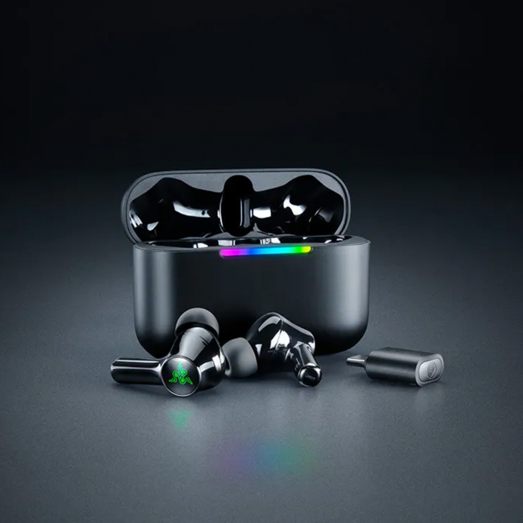 Razer Hammerhead V3 HyperSpeed Wireless Multi-Platform ANC Gaming Earbuds -Black