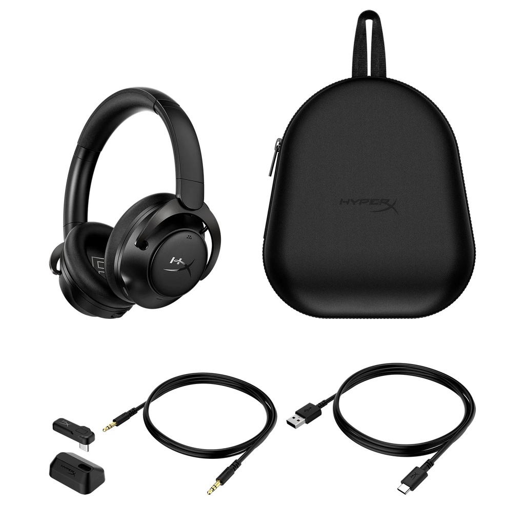 HyperX Cloud Mix 2 Wireless/2.4GHz Bluetooth Gaming Headset PC,PS5,PS4 Nintendo Switch,Steam Deck & Mobile - Black