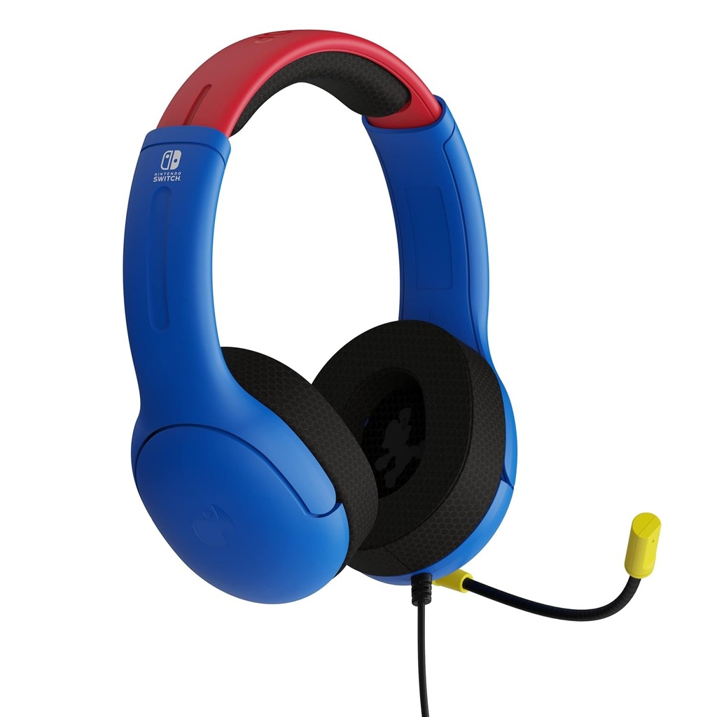 Turtle Beach PDP Switch PDP Nintendo Switch Official Super Mario Bundle (Headset + Controller), Breathable, Lightweight Construction For Long Gaming Sessions