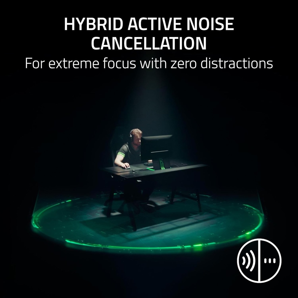 Razer BlackShark V3 Pro Wireless ANC Gaming Headset for Xbox: Full Band Mic - 50mm Driver - 2.4 GHz, Bluetooth, USB, 3.5mm - Works with PC, Mac, PS5, Nintendo Switch - Long Battery Life - 2XKO Edition | RZ04-05401100-R3M1