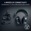 Razer BlackShark V3 Pro Wireless ANC Gaming Headset for Xbox: Full Band Mic - 50mm Driver - 2.4 GHz, Bluetooth, USB, 3.5mm - Works with PC, Mac, PS5, Nintendo Switch - Long Battery Life - 2XKO Edition | RZ04-05401100-R3M1