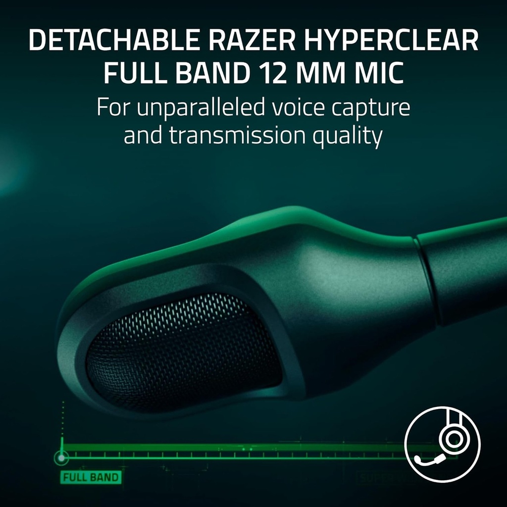 Razer BlackShark V3 Pro Gaming Headset, HyperSpeed Wireless Gen 2, Hybrid Active Noise Cancellation, Detachable Razer HyperClear Full Band 12mm Mic, PlayStation, Black | RZ04-05400500-R3G1