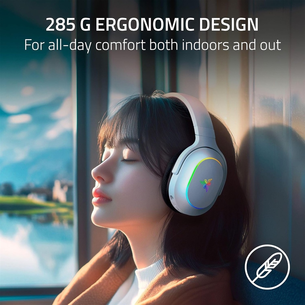 Razer Barracuda X Chroma Wireless Multi-Platform Gaming Headset For PC, Mac, PlayStation, Switch & SmartPhone - White Edition