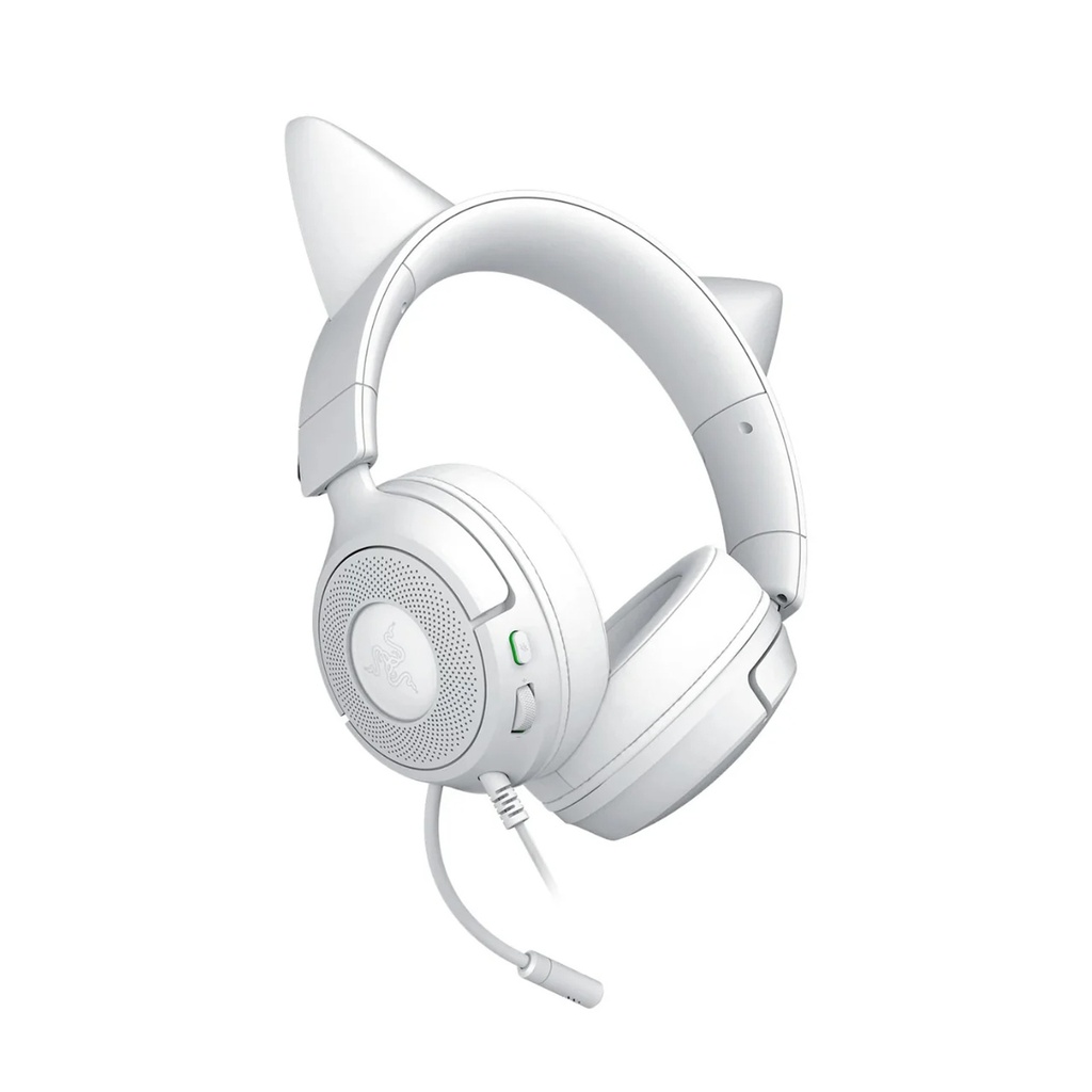 Razer Kraken Kitty V3 X Wired Gaming Headset For PC,Mac,PlayStation,Switch, Steam Deck & Smartphone -White Edition