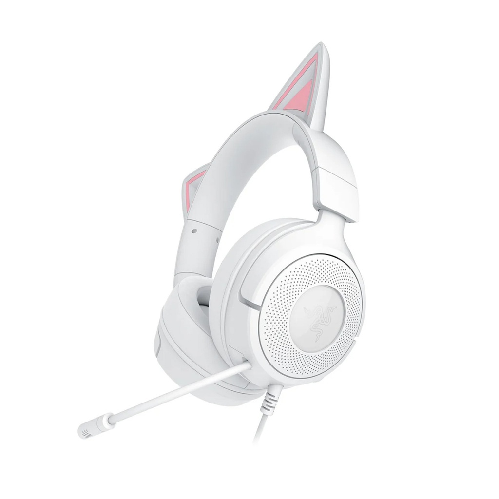 Razer Kraken Kitty V3 X Wired Gaming Headset For PC,Mac,PlayStation,Switch, Steam Deck & Smartphone -White Edition