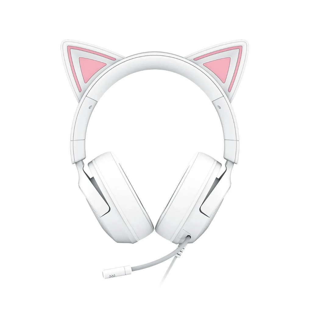 Razer Kraken Kitty V3 X Wired Gaming Headset For PC,Mac,PlayStation,Switch, Steam Deck & Smartphone -White Edition