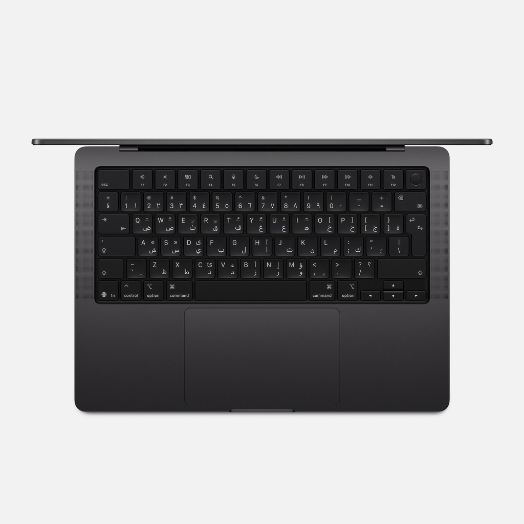 Apple MacBook Pro M5 Chip, 10‑Core CPU and 10‑Core GPU, 16GB Unified Memory, 512GB SSD Storage, 14-inch Liquid Retina XDR display, Arabic/English Keyboard, Touch ID, Space Black | MDE04AB/A