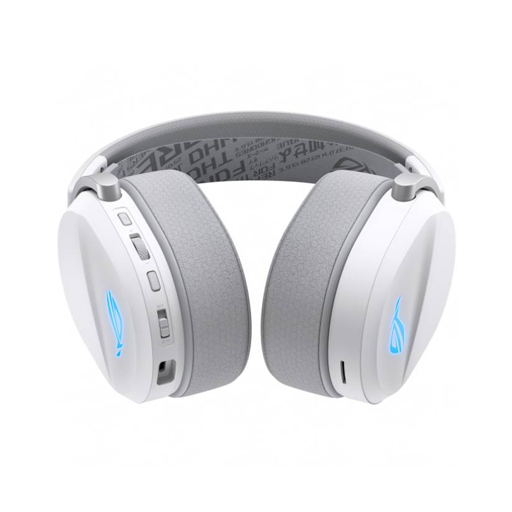 Asus Rog Pelta Tri-Mode Wireless/Bluetooth Gaming Headset For PC,PlayStation,Switch,Mac & Mobile-White