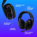 Logitech G321 LIGHTSPEED Wireless Bluetooth Gaming Headset, Dynamic Comfort and Fit - Black