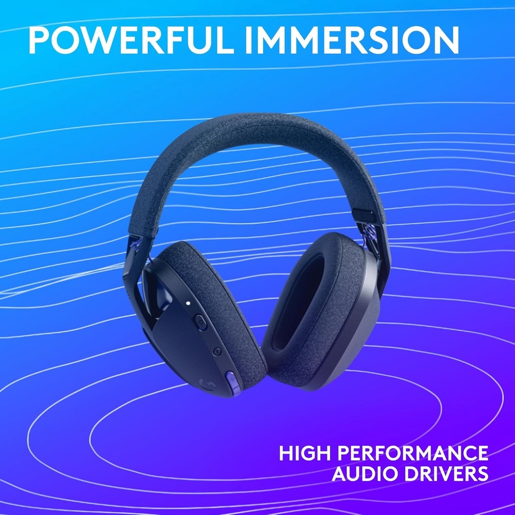 Logitech G321 LIGHTSPEED Wireless Bluetooth Gaming Headset, Dynamic Comfort and Fit - Black