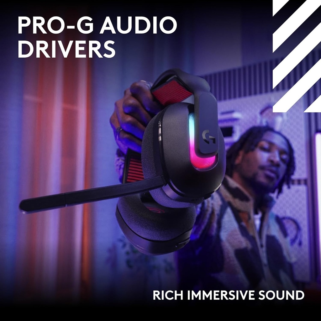 ASTRO A20 X LIGHTSPEED Bluetooth / Wireless Gaming Headset, LIGHTSYNC RGB, and 48 kHz Boom Mic, for PS5, Xbox, Nintendo Switch/Switch 2 and PC with 2-System PLAYSYNC Audio - Black