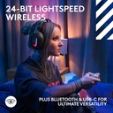 ASTRO A20 X LIGHTSPEED Bluetooth / Wireless Gaming Headset, LIGHTSYNC RGB, and 48 kHz Boom Mic, for PS5, Xbox, Nintendo Switch/Switch 2 and PC with 2-System PLAYSYNC Audio - Black